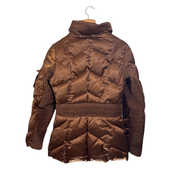 Miss Sixty Down Puffer with Detachable Hood in Copper - Picture 8 of 14